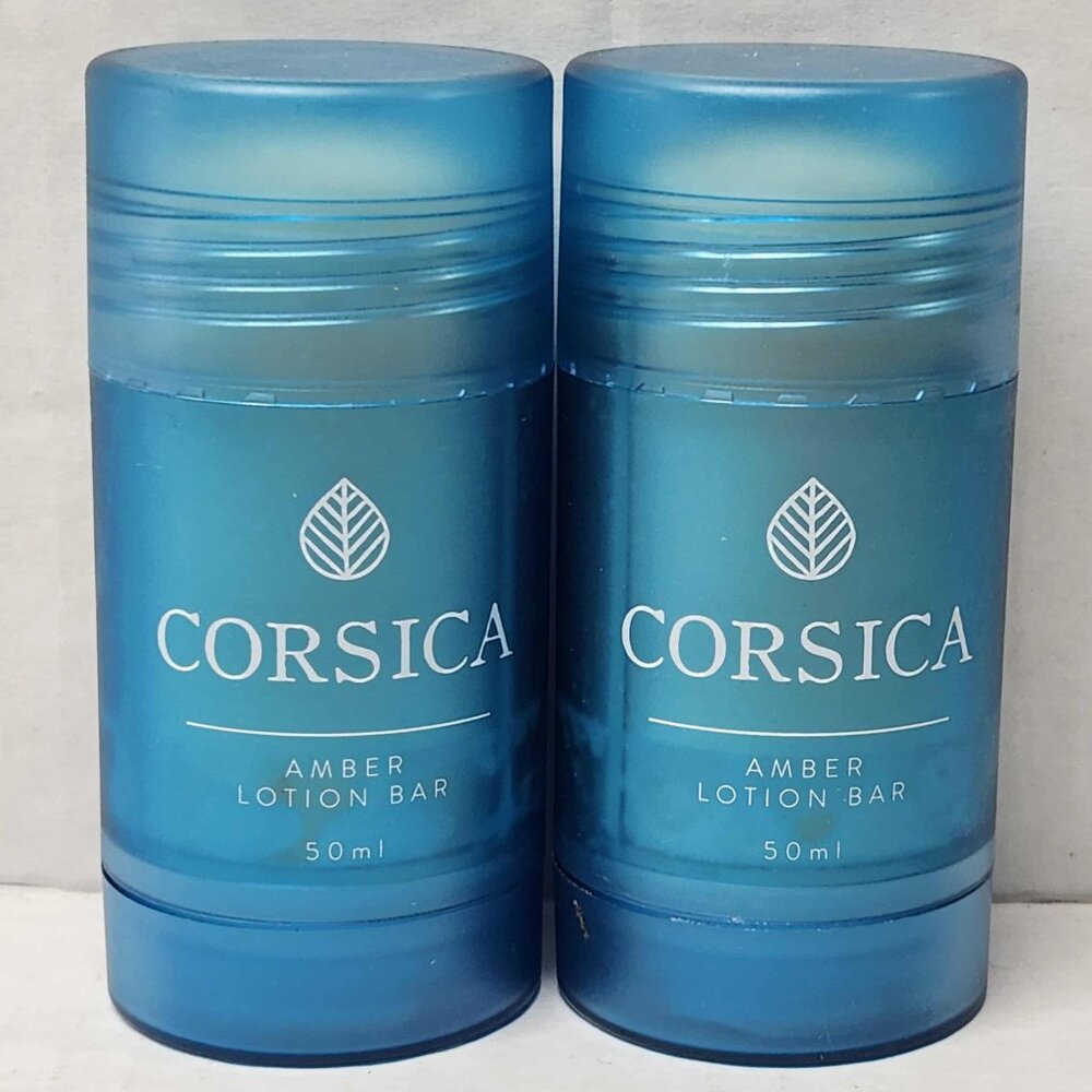 Corsica Body Lotion Bar Stick Amber 2 Pack 50ml Each